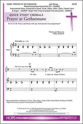 Prayer at Gethsemane SATB choral sheet music cover